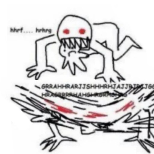 Telegram Sticker 😨 from «STICK FIGURE GORE» pack