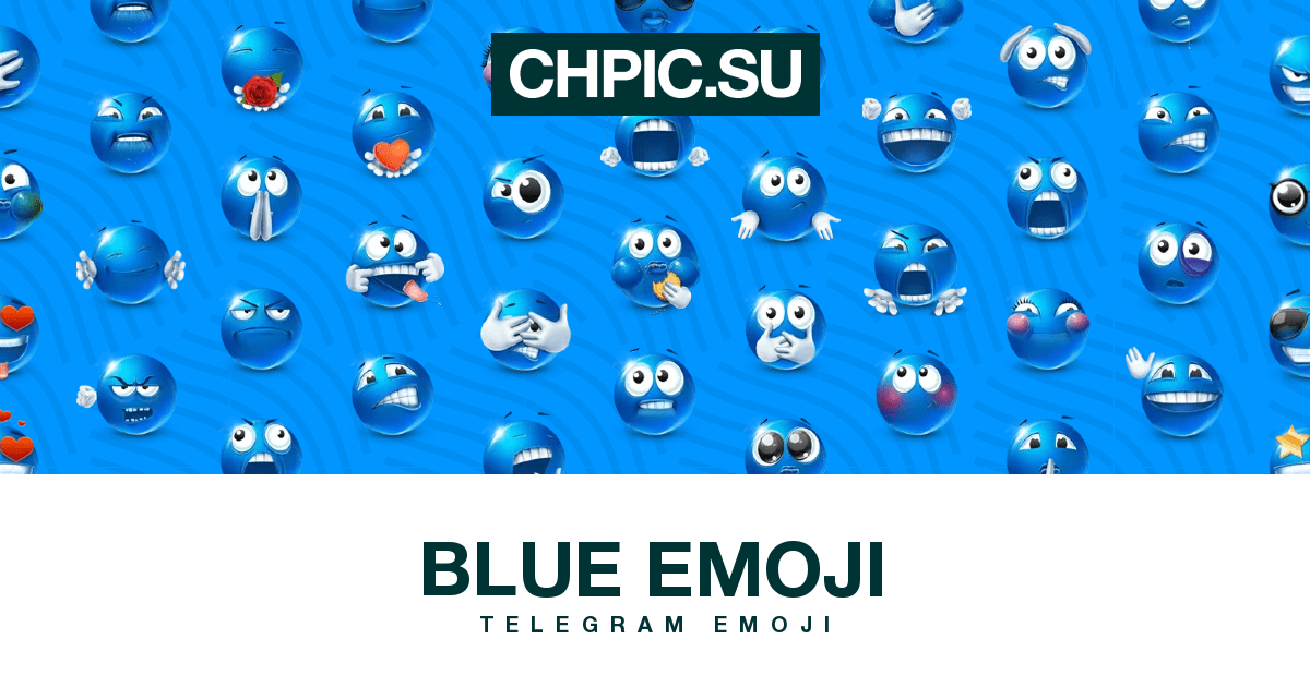 Telegram Emojis Blue Emoji