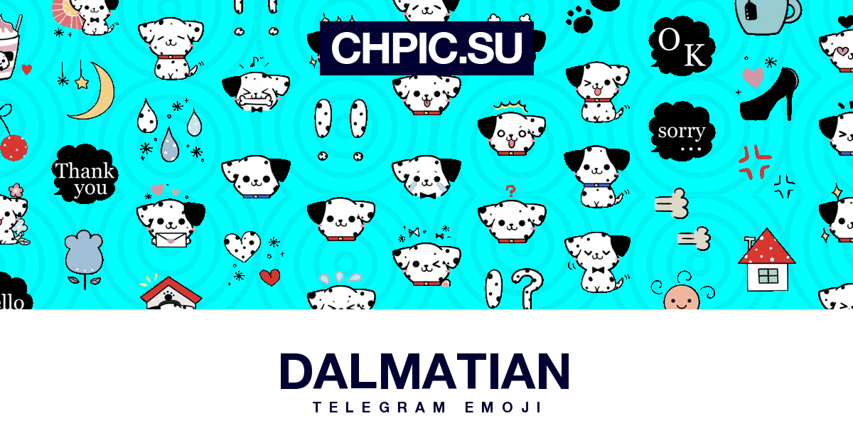 Dalmatian Telegram Video Emoji
