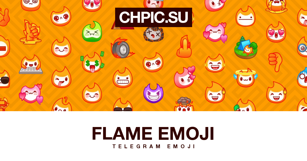 Telegram emoji 😜 from «Flame Emoji» pack