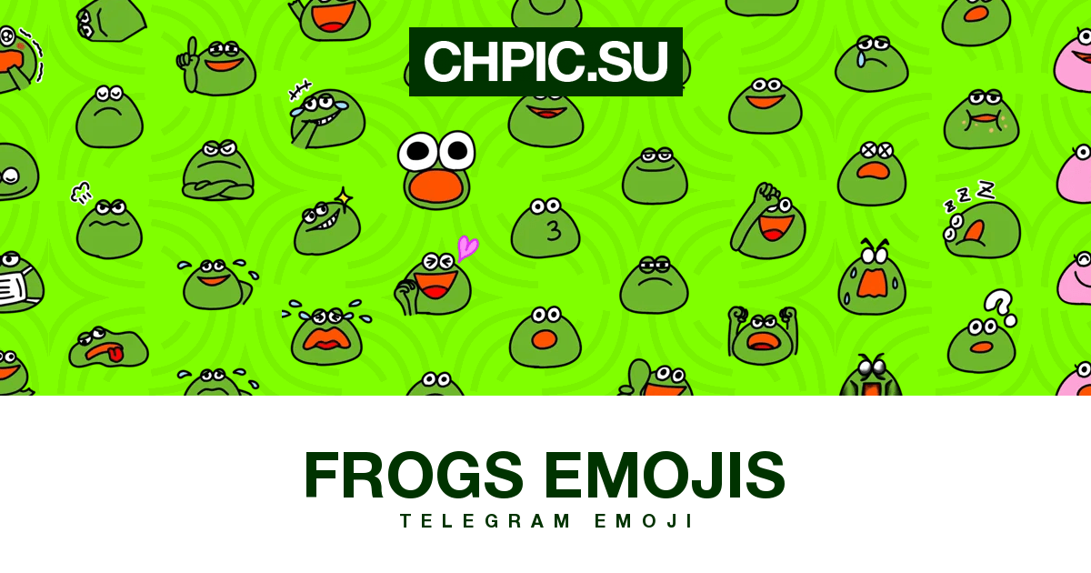 Frogs Emojis Telegram Video Emoji