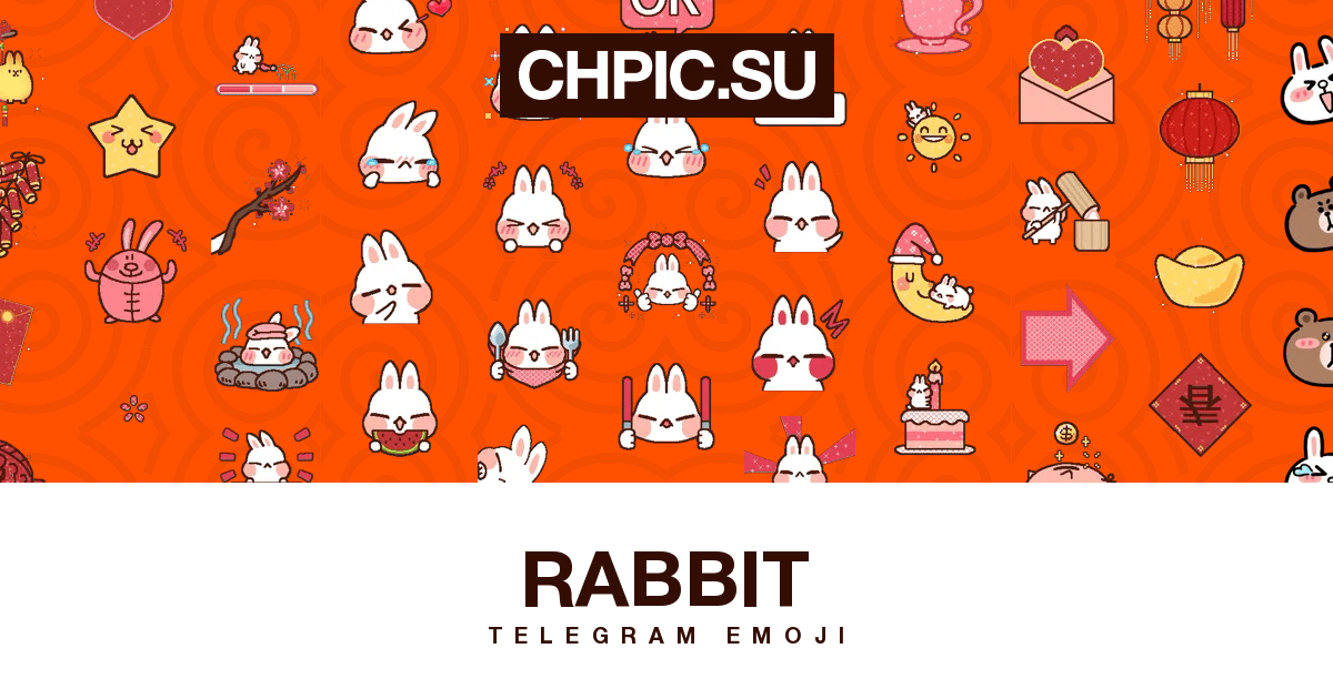 Telegram emoji 🧧 from «Rabbit» pack
