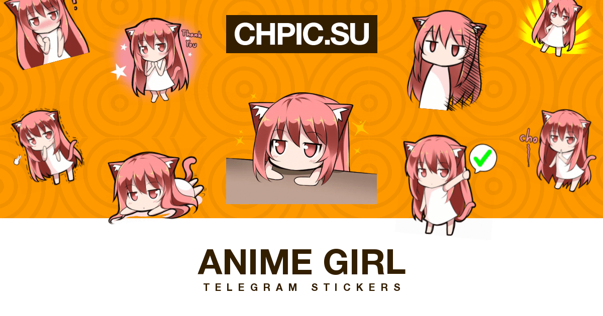 Anime Girl Telegram stickers