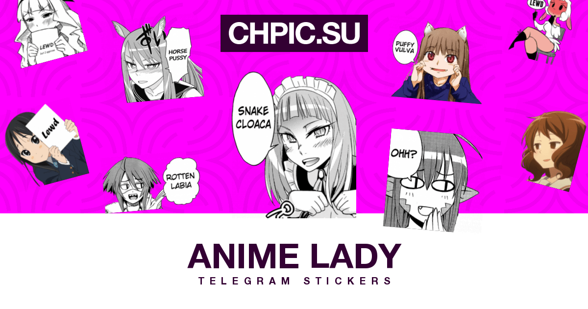 Telegram Sticker ? from «Anime Lady» pack