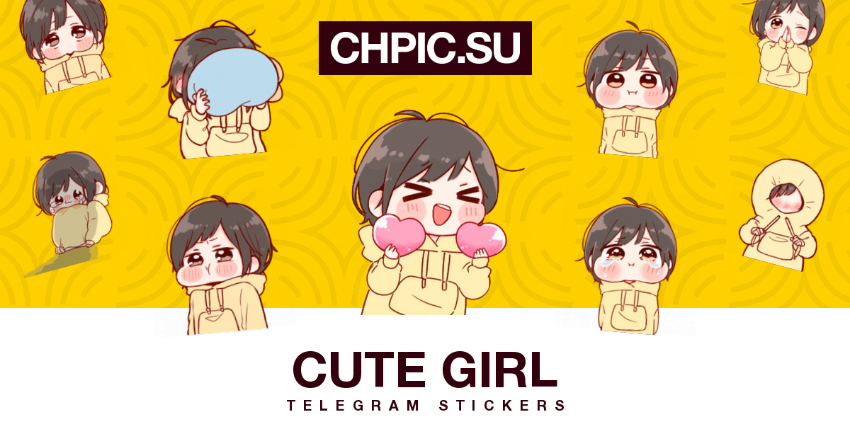 Cute Girl Telegram stickers