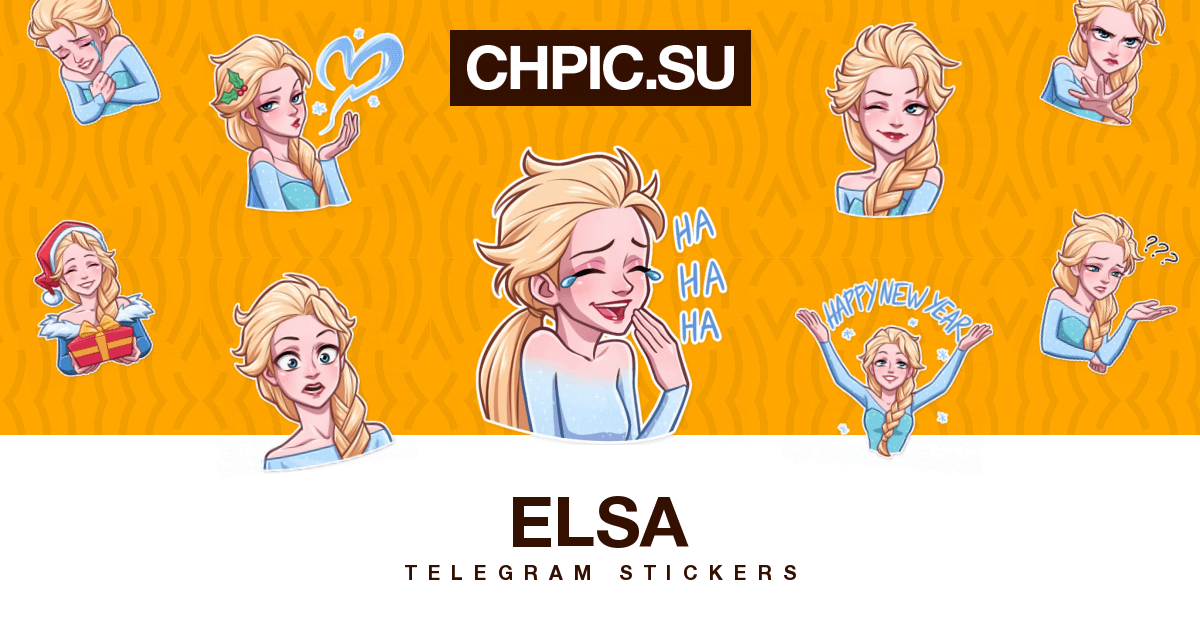 Elsa Telegram stickers