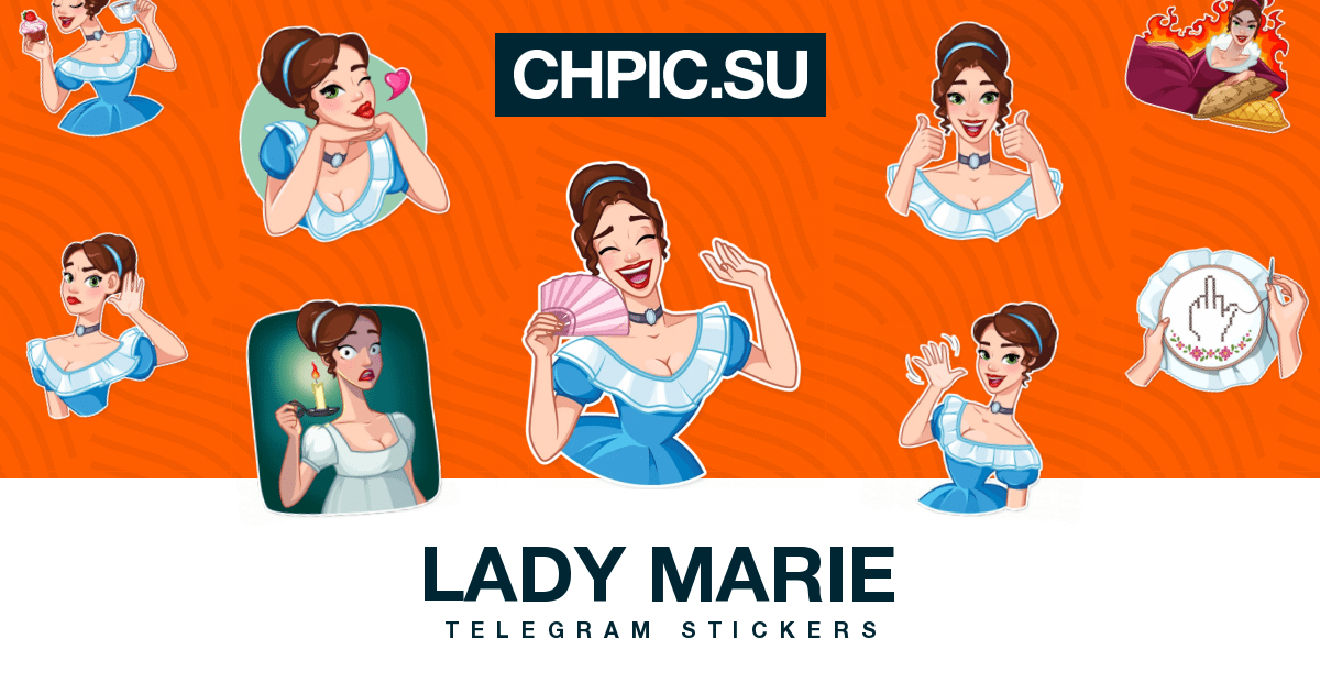 Lady Marie Telegram stickers