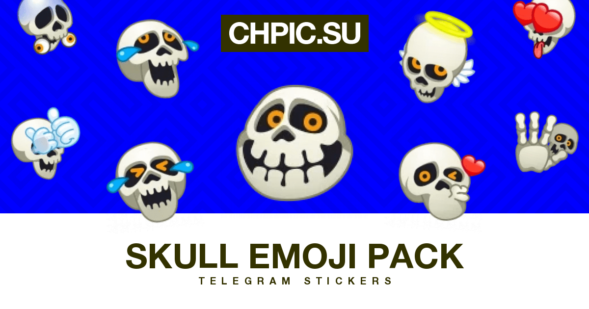 Telegram Sticker 🧐 from «Skull Emoji Pack» pack