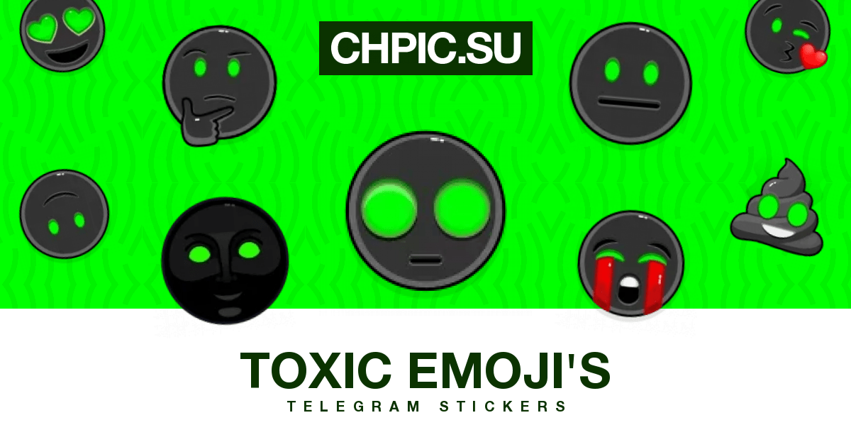 Telegram Sticker 😐 from «Toxic emoji's» pack