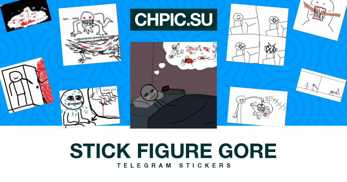 Telegram Sticker 🥰 from «STICK FIGURE GORE» pack
