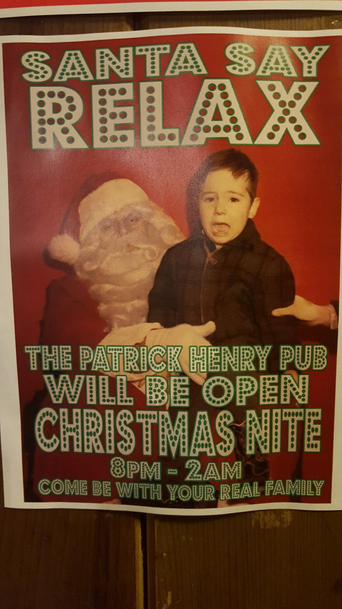 Patrick Henry Pub open tonight CHPN