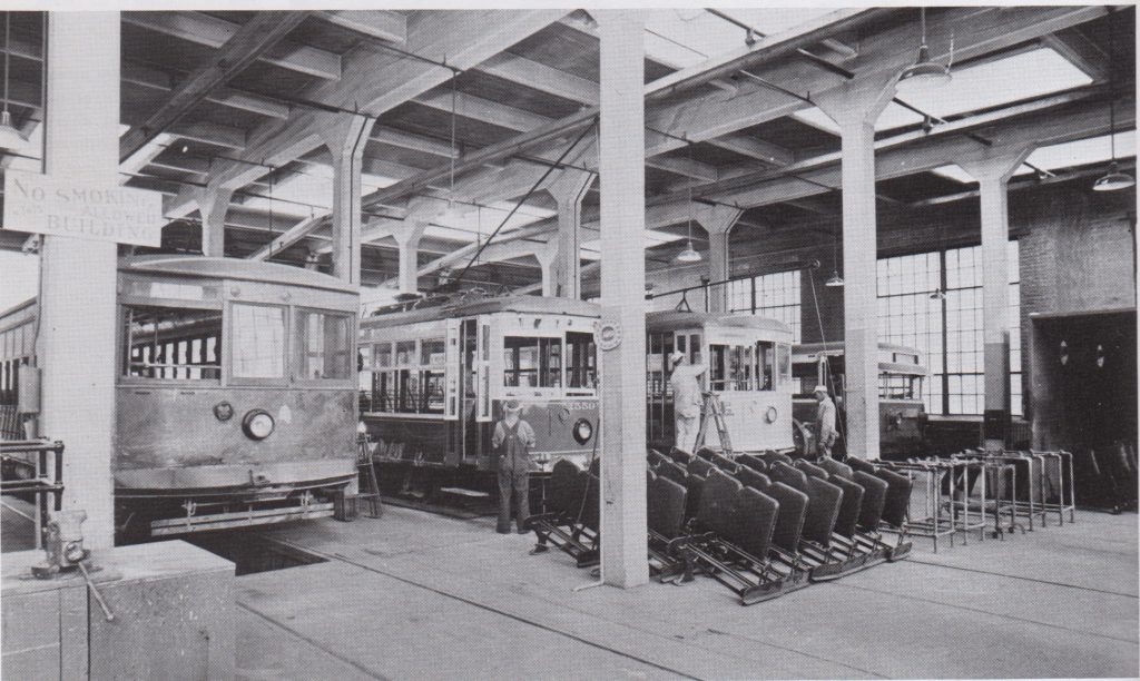 Trolley barn at Glenwood (1920s) CHPN