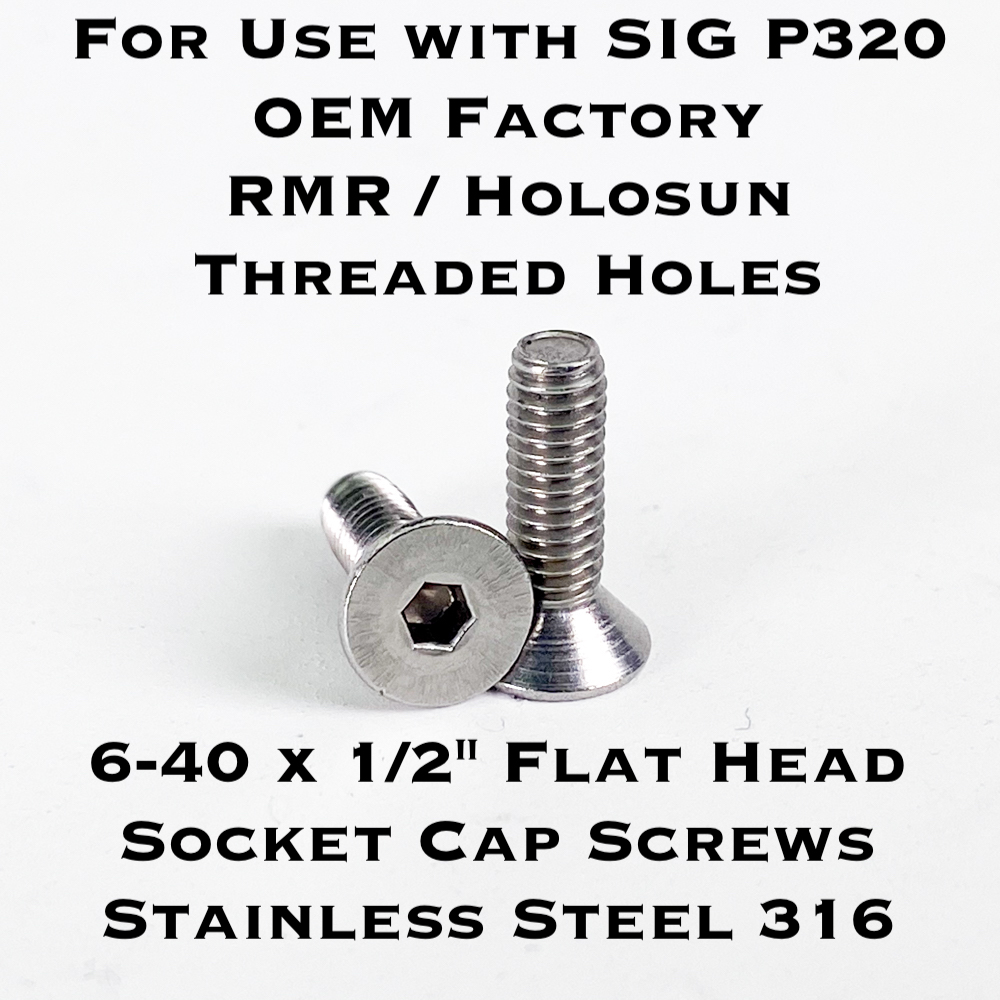 SIG P320 Screws for OEM Holes RMR / Holosun 640 C&H Precision Weapons