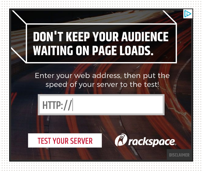 Inside Rackspace’s Fake site Speed Test Chris David Miles