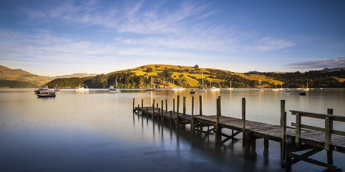 Akaroa Morning NZ Landscape Prints for Sale