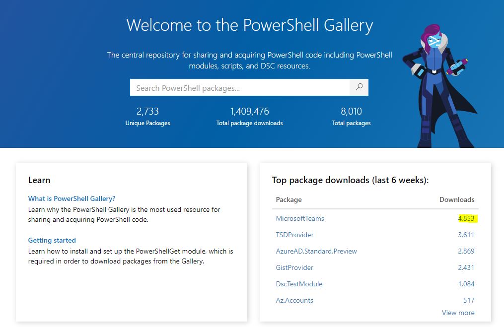 Microsoft Teams Installing PowerShell Preview / Beta Modules (Manage