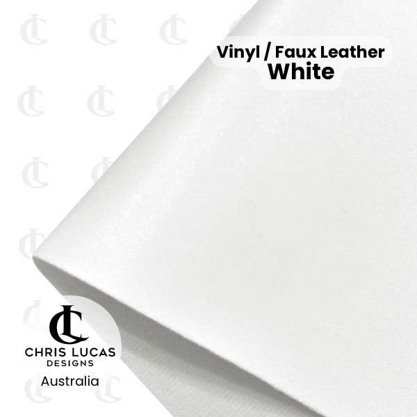 White Vinyl / Faux Leather Chris Lucas Designs Bag Making Supplies