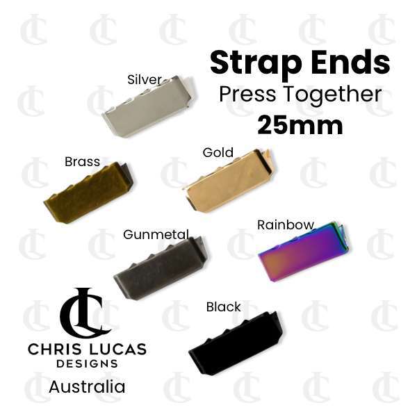 Strap Ends 25mm Chris Lucas Designs Bag Making Supplies Australia