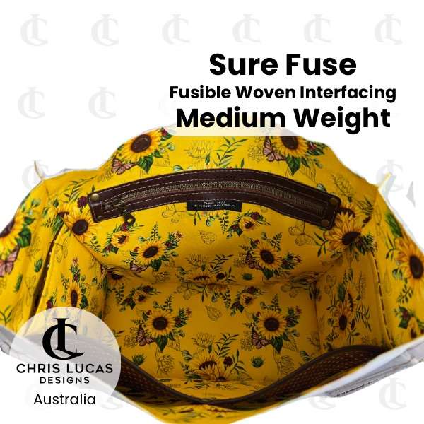 SURE FUSE Woven Fusible Interfacing Medium Chris Lucas Designs