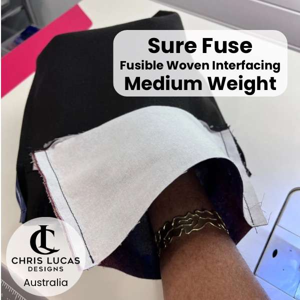 SURE FUSE Woven Fusible Interfacing Medium Chris Lucas Designs