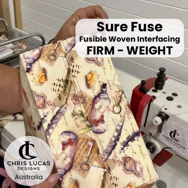 SURE FUSE Woven Fusible Interfacing FIRM Chris Lucas Designs