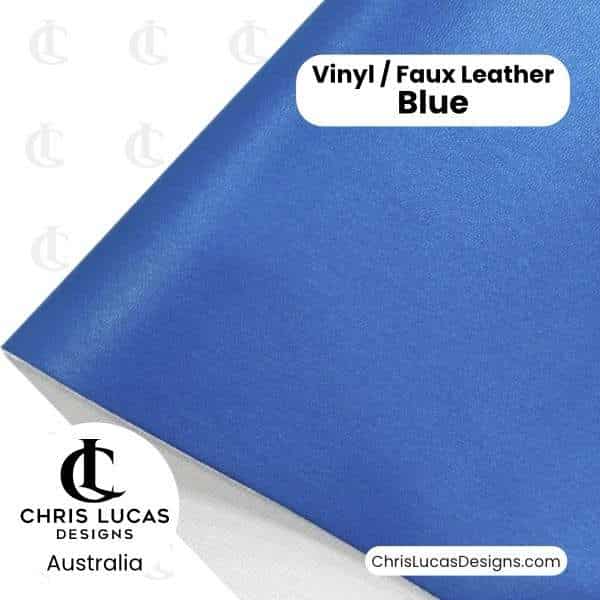 Vinyl Faux Leather Blue Chris Lucas Designs Bag Making Supplies Australia