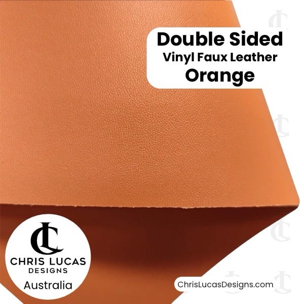 Double Sided Vinyl Faux Leather Orange Chris Lucas Designs Bag