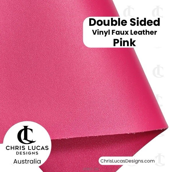 Double Sided Vinyl Faux Leather Pink Chris Lucas Designs Bag