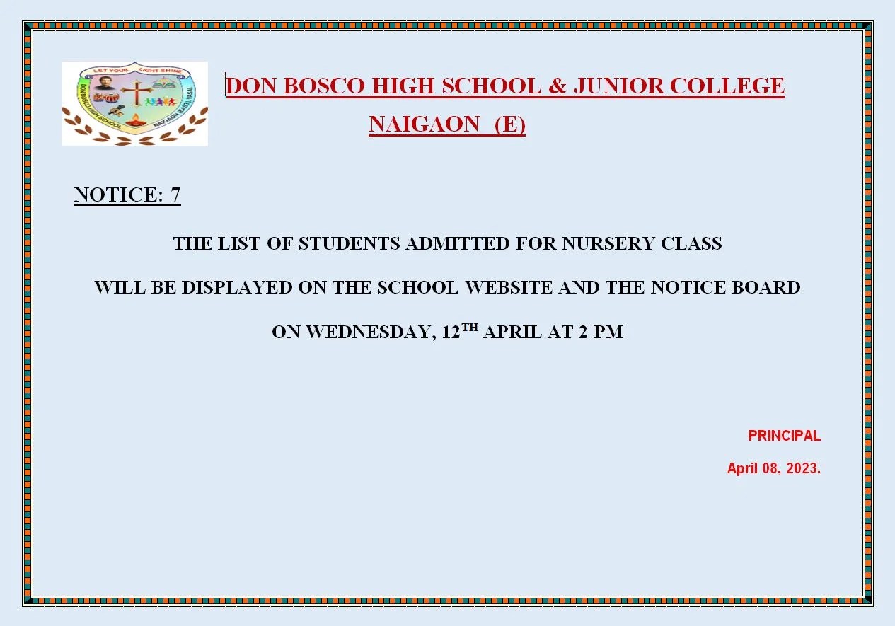 DonBosco Admission