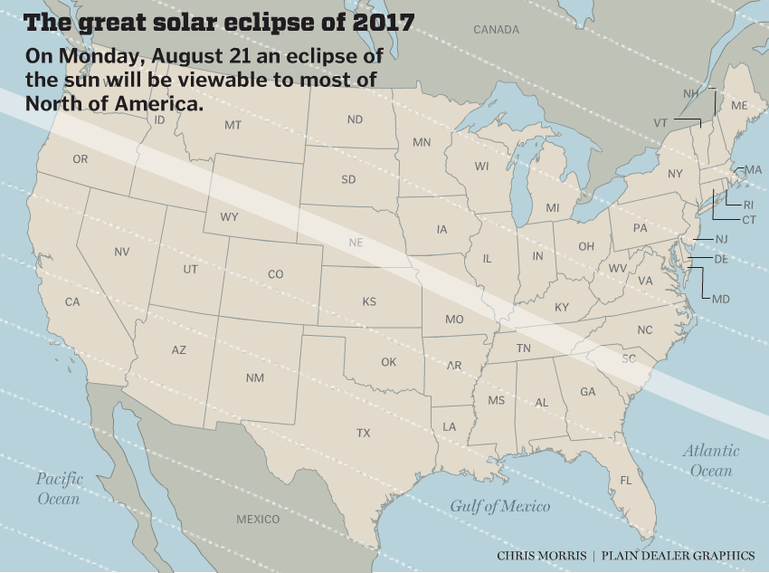 2017 Eclipse Map Gif Solar Eclipse of 2017 Chris Morris Illustration