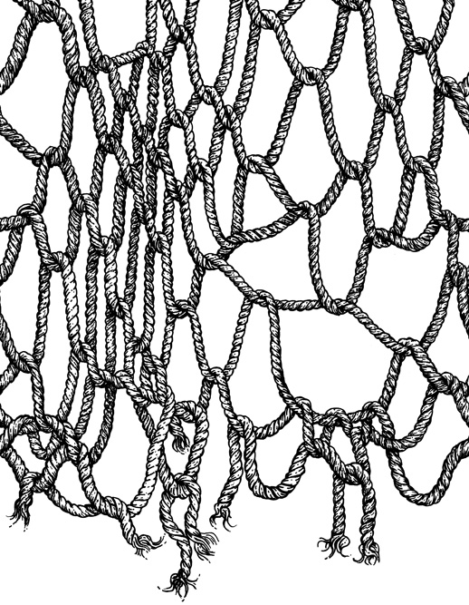 A. Kurtz rope pattern drawing and illustration by Chris O'Neal