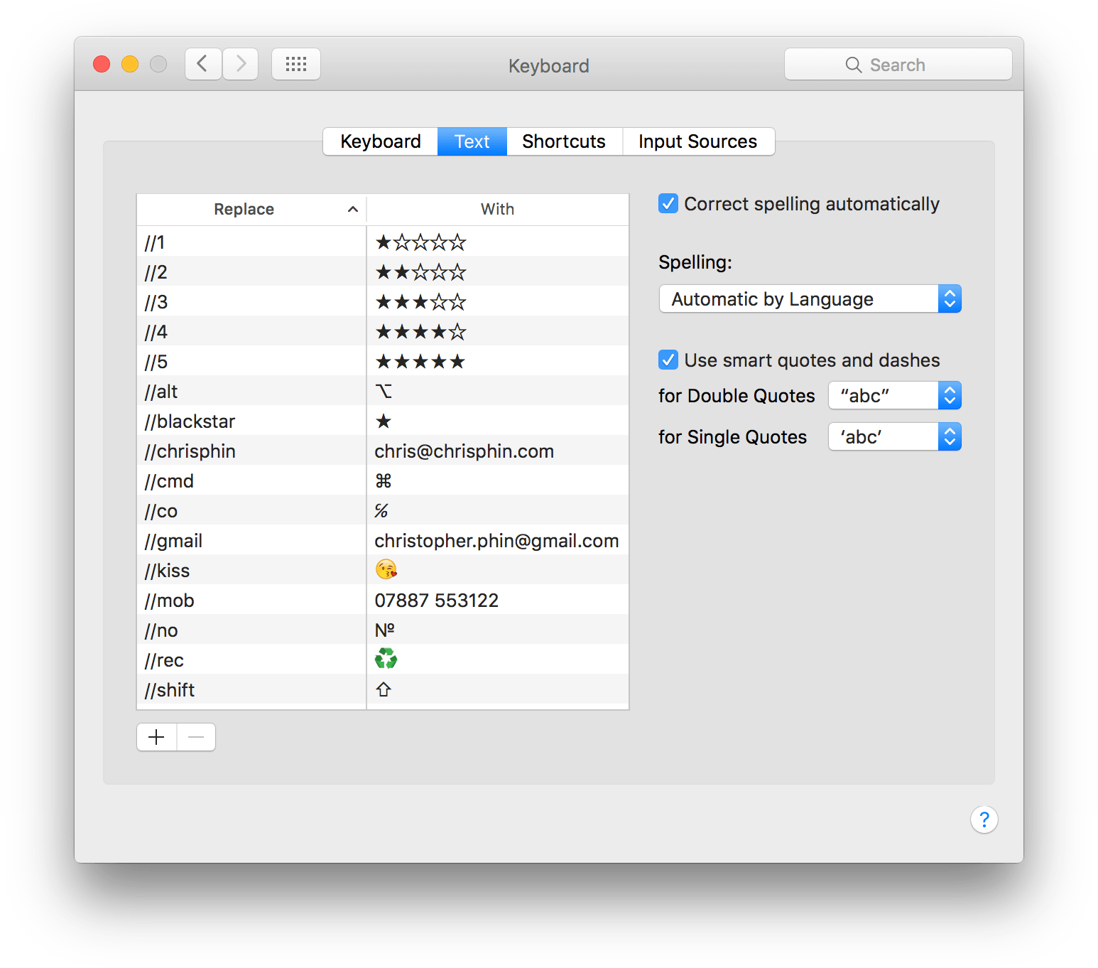 How and why I use the text expander system built into iOS and OS X