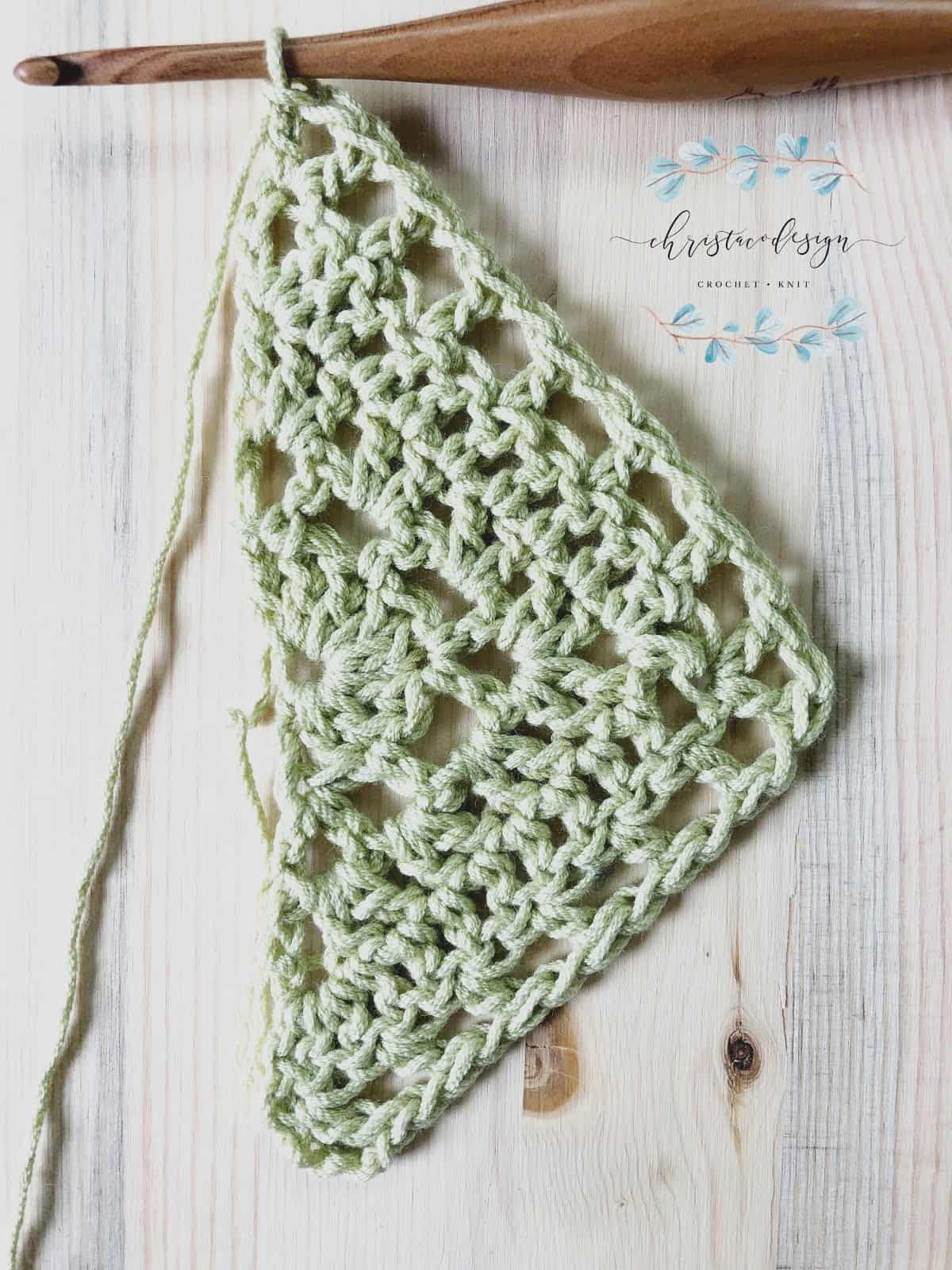Easy Triangle Crochet Shawl Pattern Lilla Shawl ChristaCoDesign
