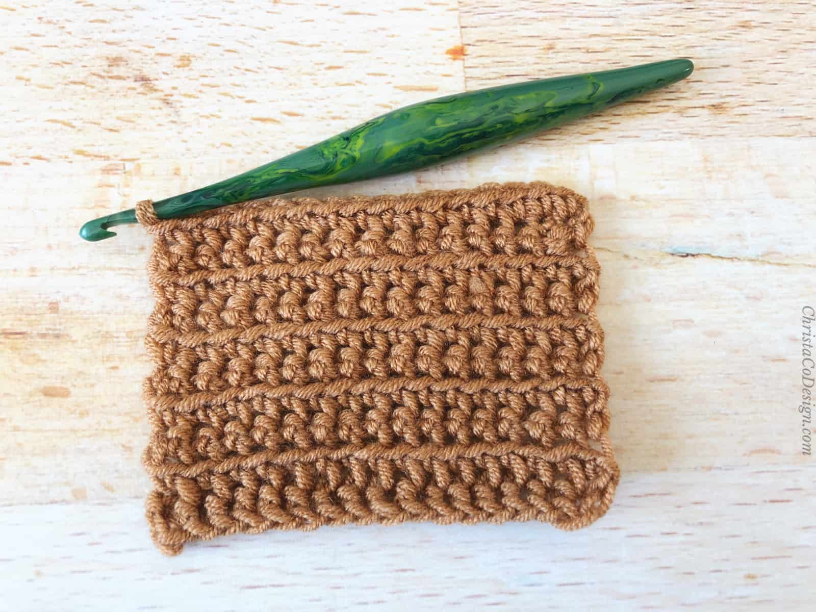 How to Crochet Front Loop Only Single Crochet Stitch ChristaCoDesign