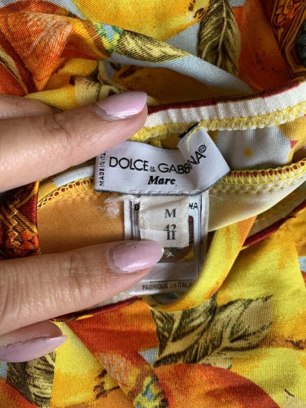 DOLCE AND GABANNA LEMONS SWIMSUIT Christel Aldenhoven