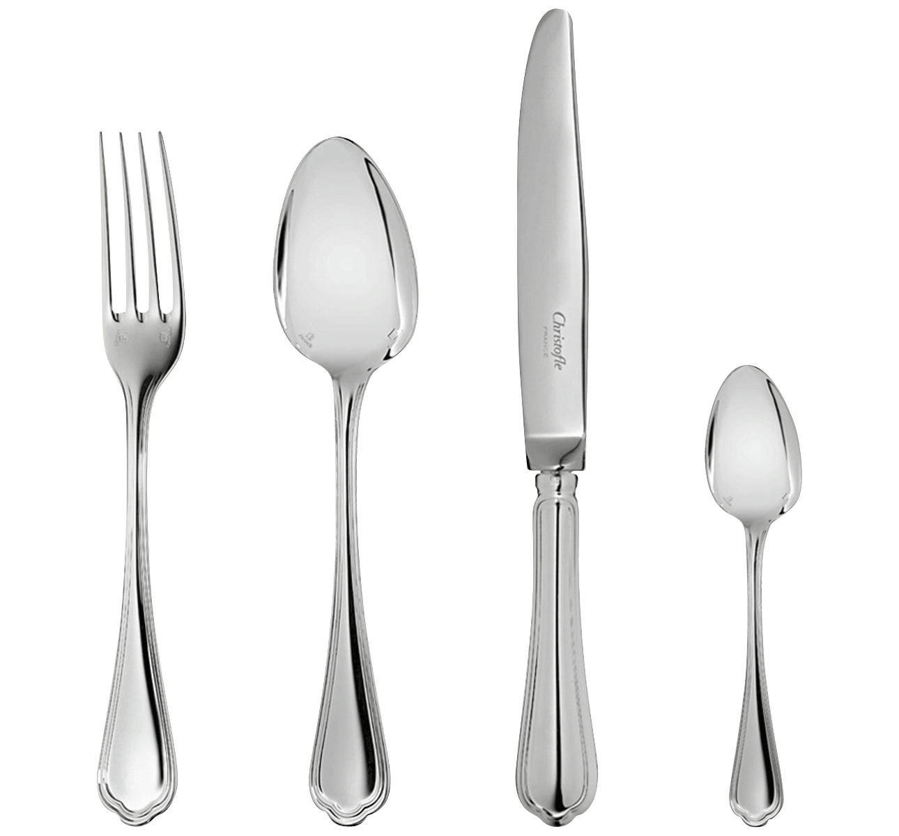 SPATOURS 48Piece Silver Plated Flatware Set for 12 people with Chest Christhellas