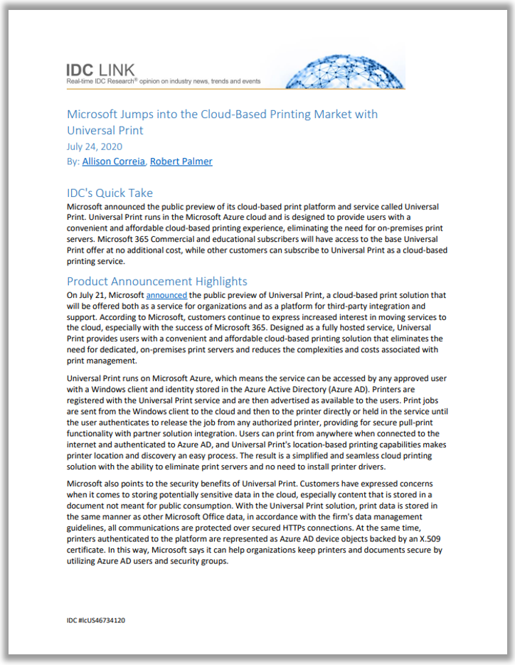 Learn how to configure and publish Microsoft Universal Print for