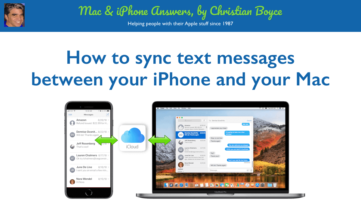 Sync text messages between your iPhone and Mac by Christian Boyce