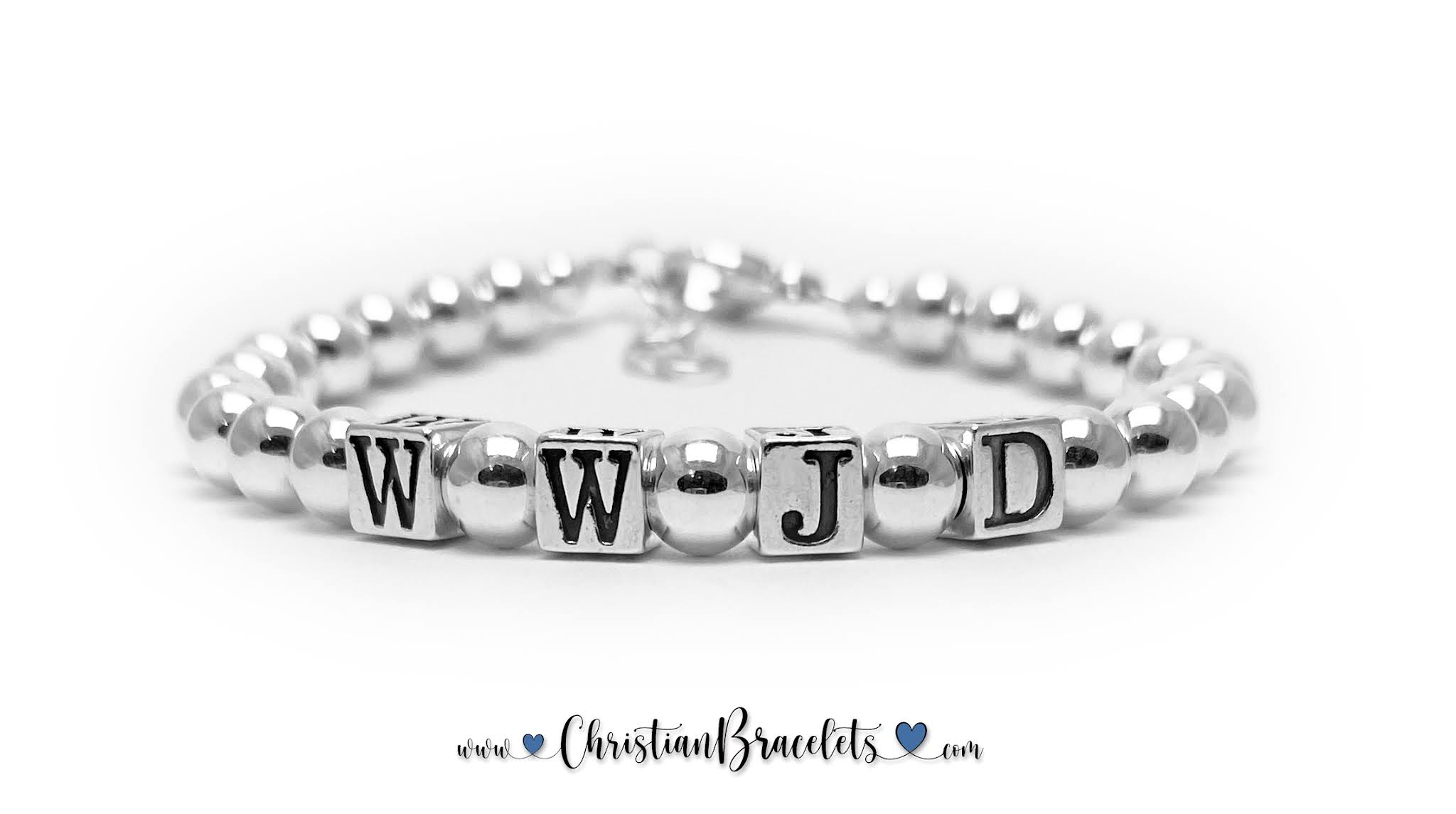 Sterling Silver WWJD What Would Jesus Do Bracelet WWJD9S