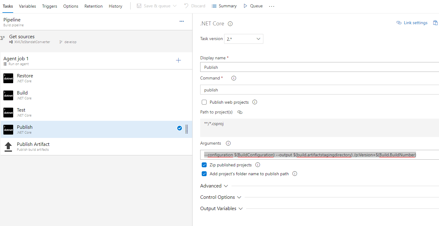 Date Semantic Versioning of a Core 3.1 Console
