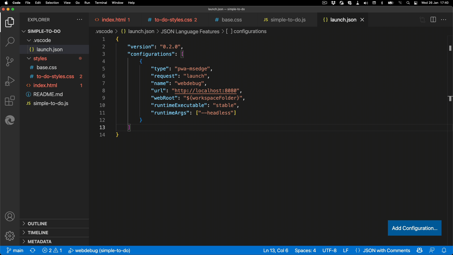 Vs Code Launch Environment Variables