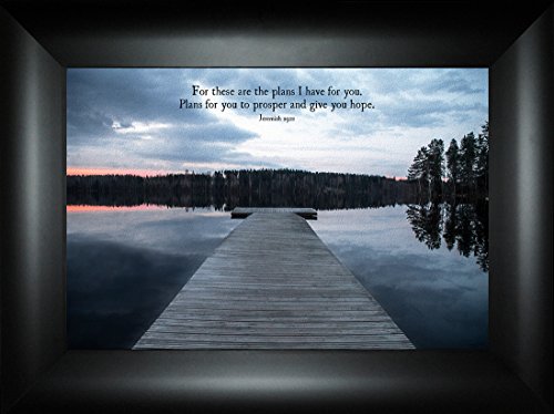 Plans Par Todd Thunstedt 18x24 Inspire De Bible Religieux Verse Coucher Du Soleil Nuages Citation Dire Jesus Ancien Testament Nouveau Psaume Art Framed Print Decoration Murale Image Cadeaux Christian Femmes