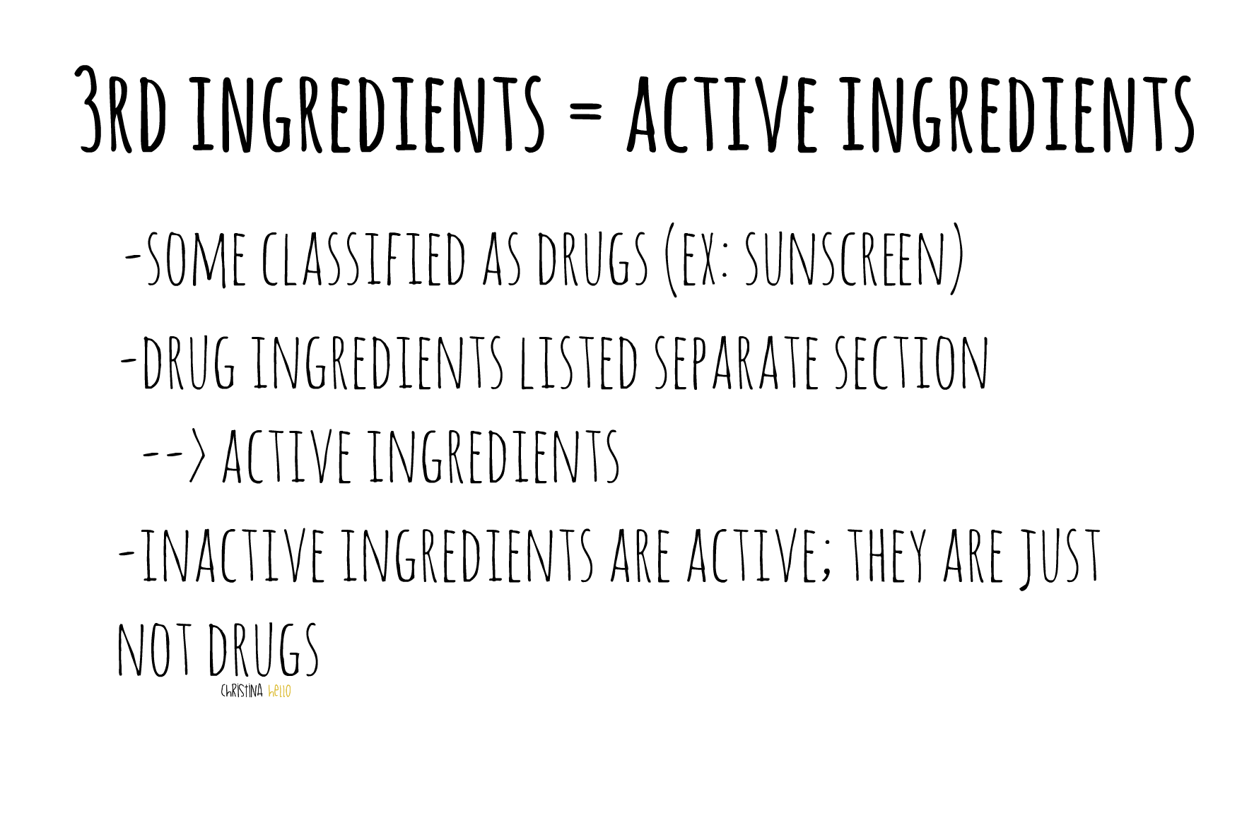 How to read + Understand cosmetic & skincare ingredients labelling