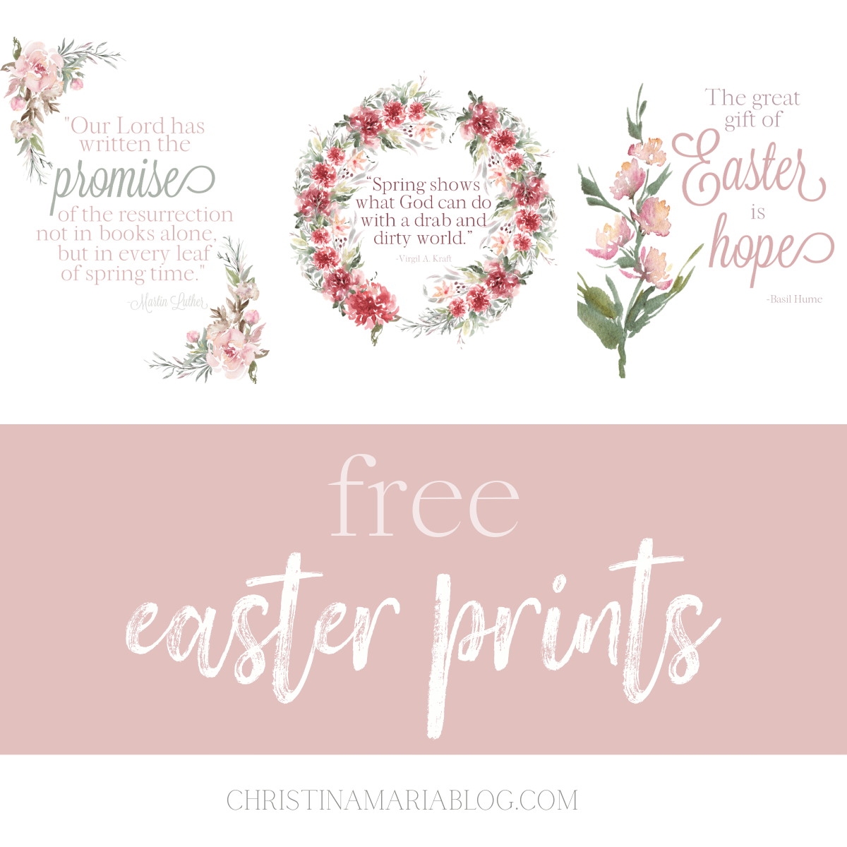 Free Easter quotes and Spring Printables Christina Maria Blog