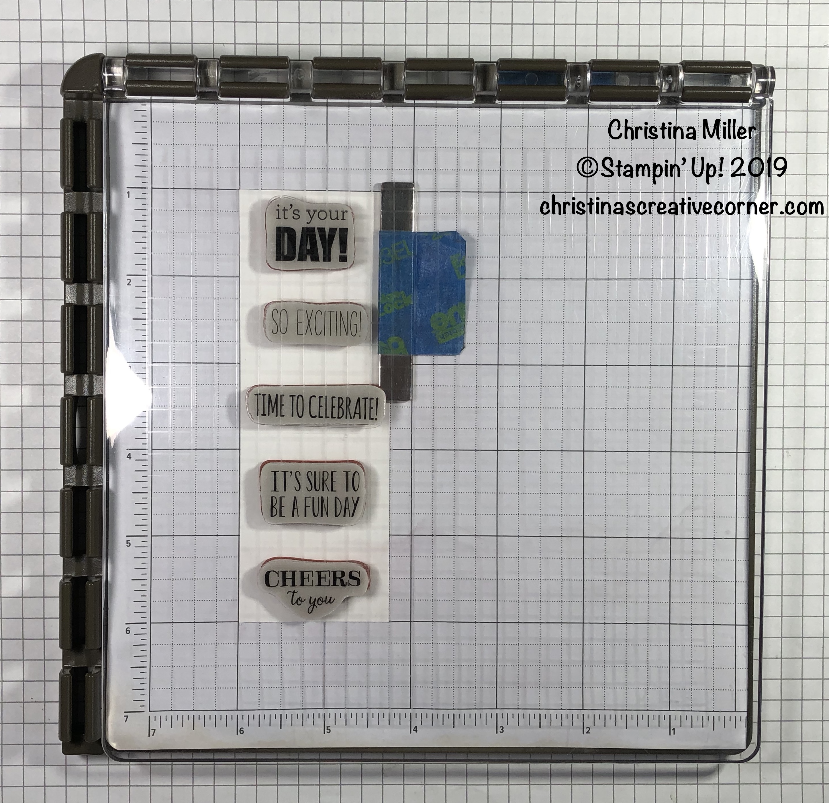 Quick and easy with Itty Bitty Birthdays Christina's Creative Corner