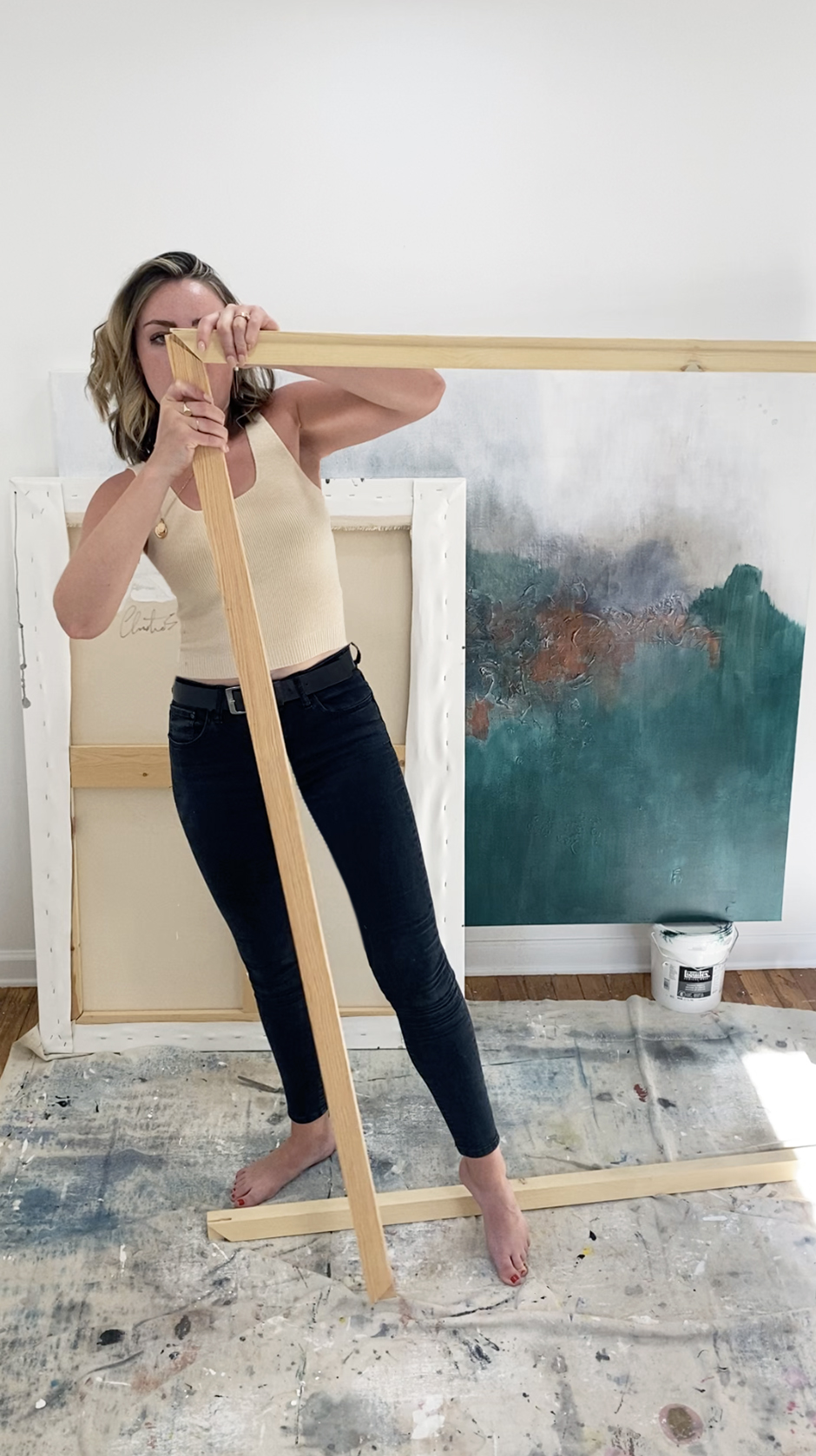 How to Stretch a Canvas Christine Olmstead
