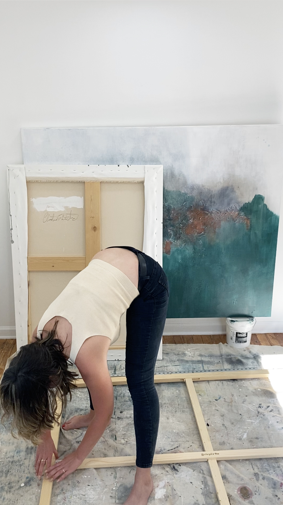 How to Stretch a Canvas Christine Olmstead