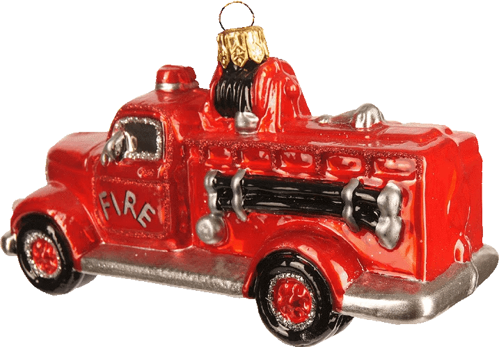 Vintage Fire Engine Christmas Magic