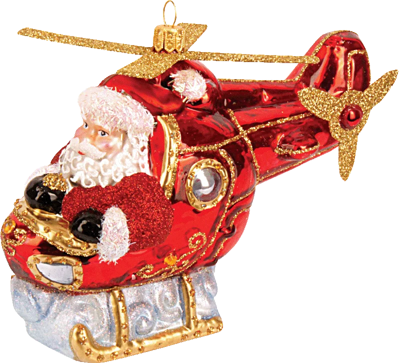 Santa in Helicopter Christmas Magic