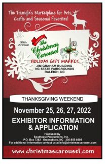 Christmas Carousel Raleigh 2022 Christmas Carousel – Annual Holiday Gift Market – Thanksgiving Weekend